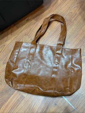 Classic Brown Tote Bag - Casual Everyday Carry